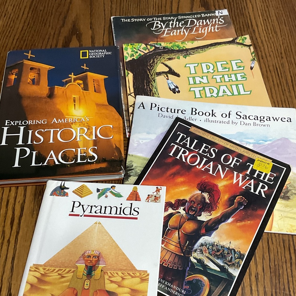 Historic Places, Trojan War, Pyramids, Sacagawea, Star Spangled Banner, Tree